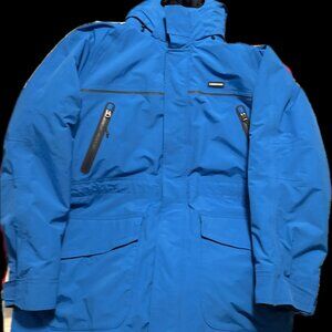 Lands’ End Men’s Blue Squall Parka Coat Size 2XL